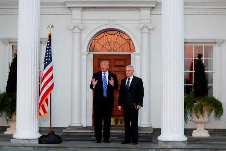 Seçilmiş Başkan Trump, Savunma Bakanı atayacağı (e.) Orgeneral Mattis ile.